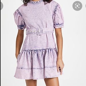Tanya Taylor Alissa Dress Pink Denim 4
